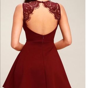 The dress is mid thigh length. Size small